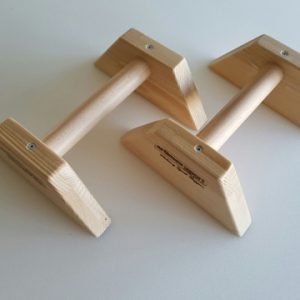 Paralletes de madera 25x22x11 cm, Código 248-mangos